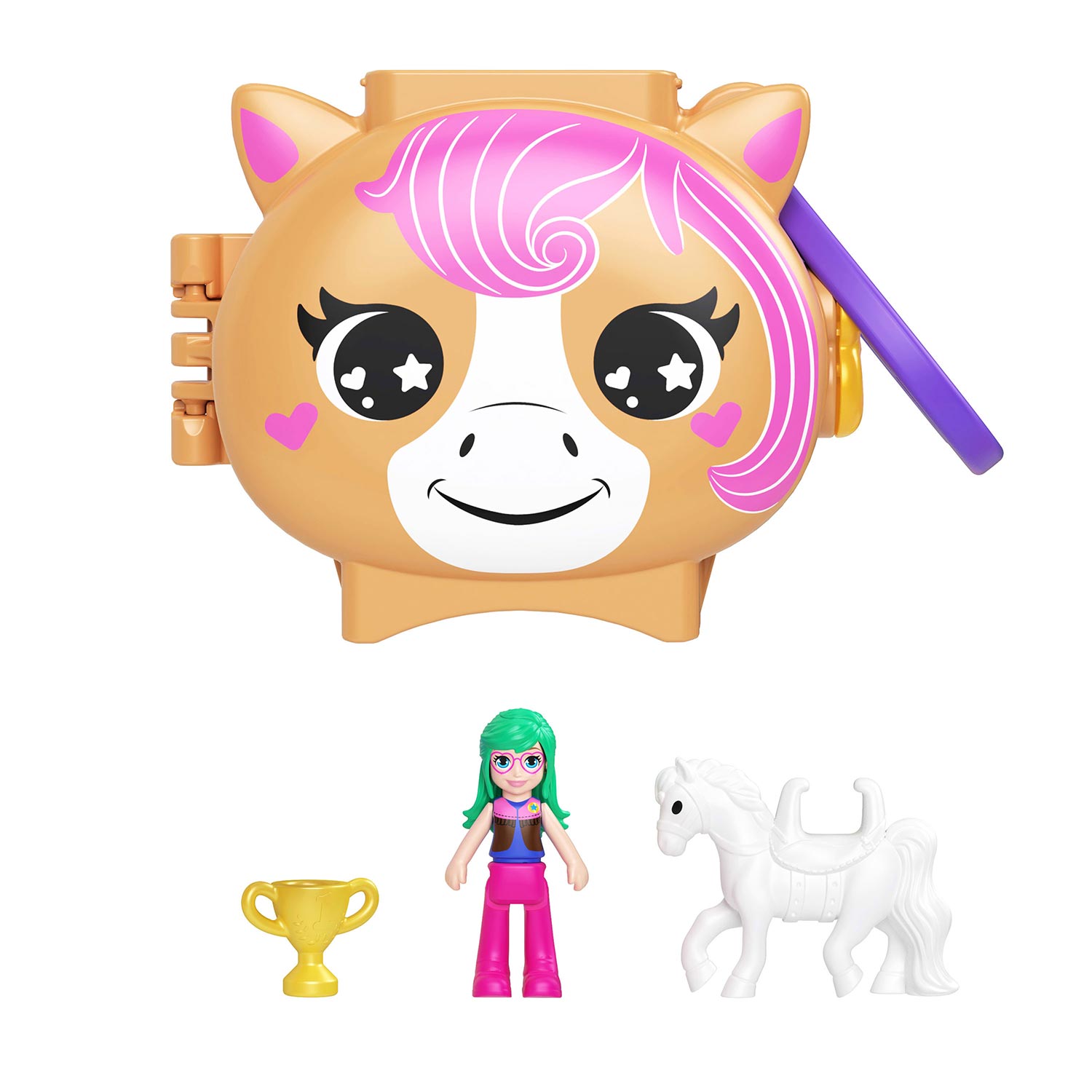 Polly Pocket Pet Connects Cavalo Mattel Gyv99/Jcb20 ( Imagem 2 de 4 ) - Preview