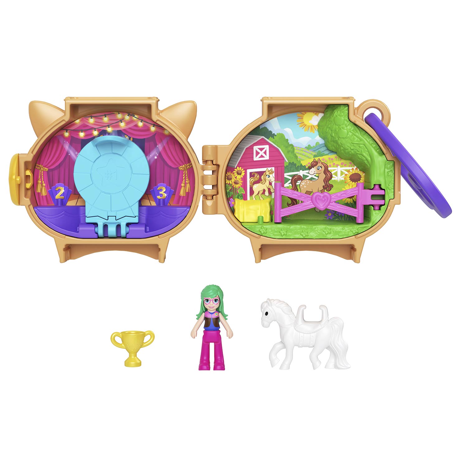 Polly Pocket Pet Connects Cavalo Mattel Gyv99/Jcb20 ( Imagem 3 de 4 ) - Preview
