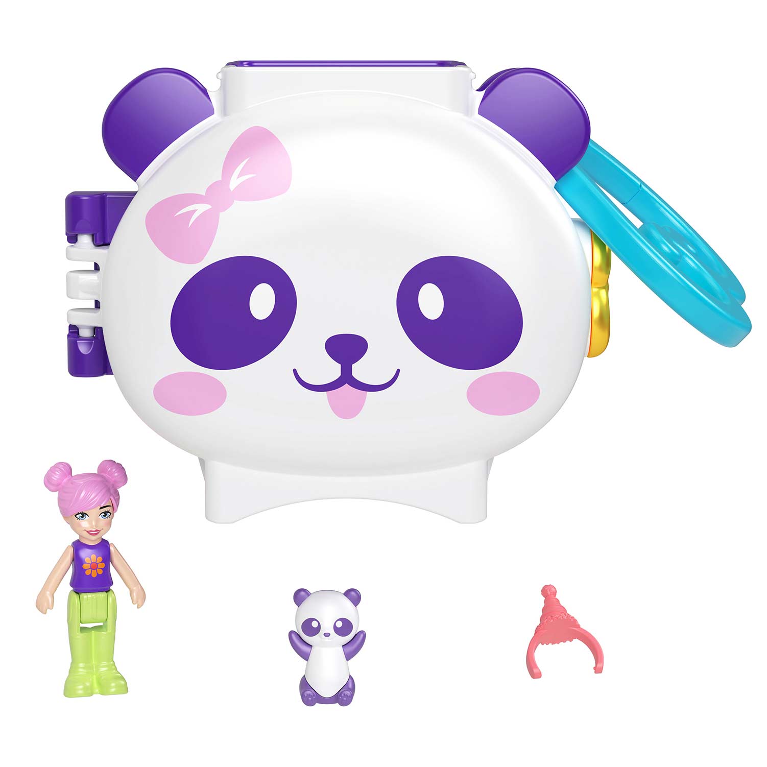 Polly Pocket Pet Connects Panda Mattel Gyv99/Hrd38 ( Imagem 2 de 4 ) - Preview