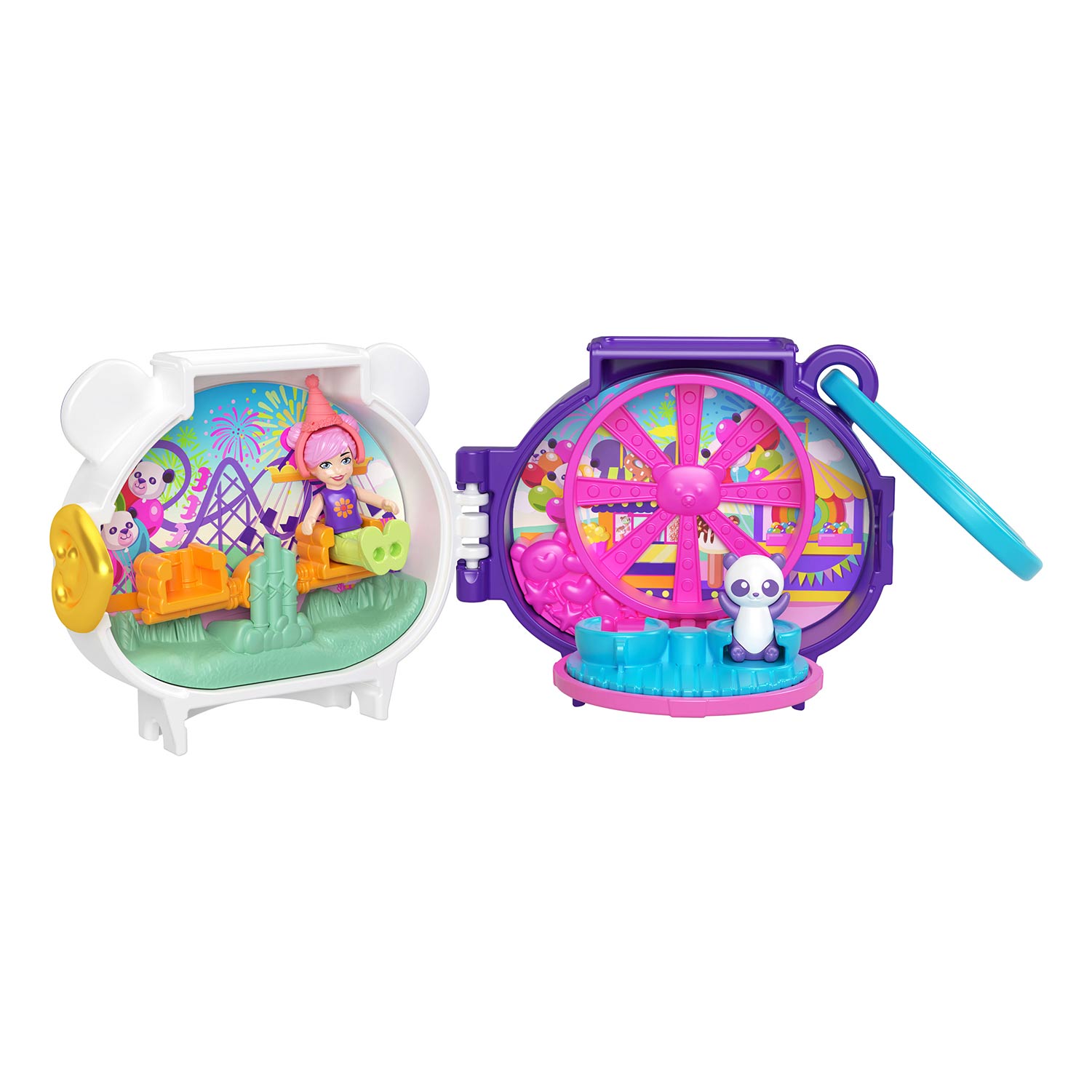 Polly Pocket Pet Connects Panda Mattel Gyv99/Hrd38 ( Imagem 4 de 4 ) - Preview