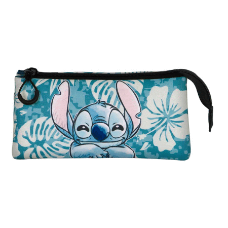 Disney Lilo e Stitch Aloha Estojo Triplo FAN 2.0, Azul ( Imagem 2 de 3 ) - Preview