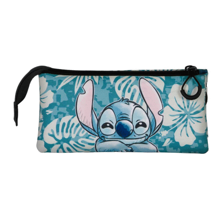 Disney Lilo e Stitch Aloha Estojo Triplo FAN 2.0, Azul ( Imagem 3 de 3 ) - Preview