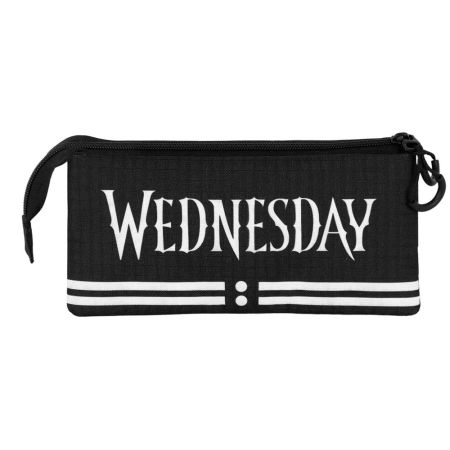Wednesday Cute Estojo Triplo, Cinza ( Imagem 3 de 3 ) - Preview