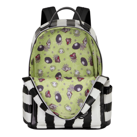 Beetlejuice Stripes Mochila Heady, Branca ( Imagem 5 de 5 ) - Preview