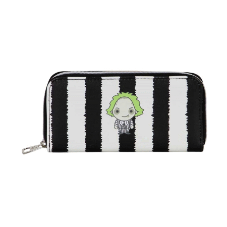Beetlejuice Stripes Carteira Essencial, Branca ( Imagem 2 de 3 ) - Preview