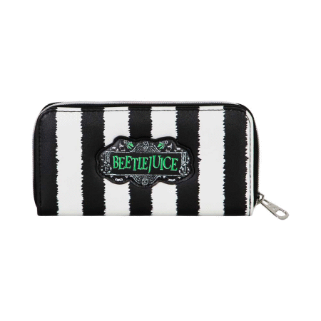 Beetlejuice Stripes Carteira Essencial, Branca ( Imagem 3 de 3 ) - Preview