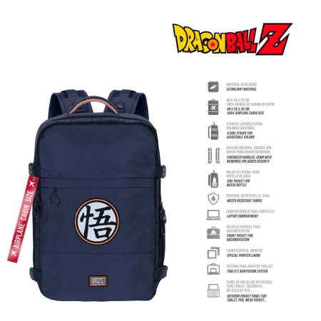 Dragon Ball Symbol Mochila Mercury Viagem Cabine Avião 40x20x25cm, Multicolorido ( Imagem 4 de 5 ) - Preview