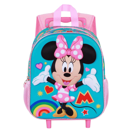 Disney Minnie Mouse Greet Mochila 3D com Rodas Pequena, Turquesa ( Imagem 4 de 5 ) - Preview