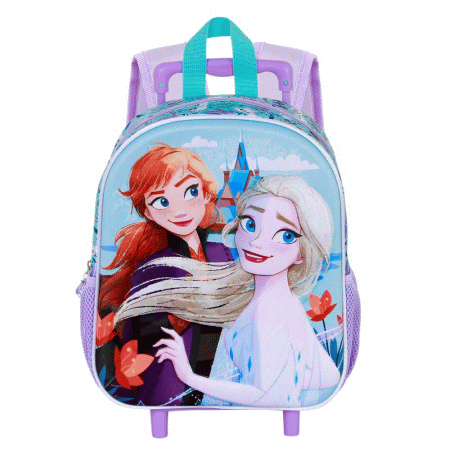 Disney Frozen 2 Spring Mochila 3D com Rodas Pequena, Azul ( Imagem 3 de 5 ) - Preview