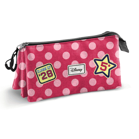 Disney Minnie Mouse Class Estojo Triplo, Rosa ( Imagem 2 de 2 ) - Preview