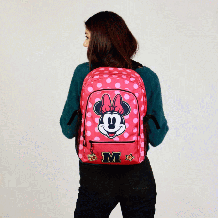 Disney Minnie Mouse Class Mochila Fight FAN 2.2, Rosa ( Imagem 2 de 2 ) - Preview