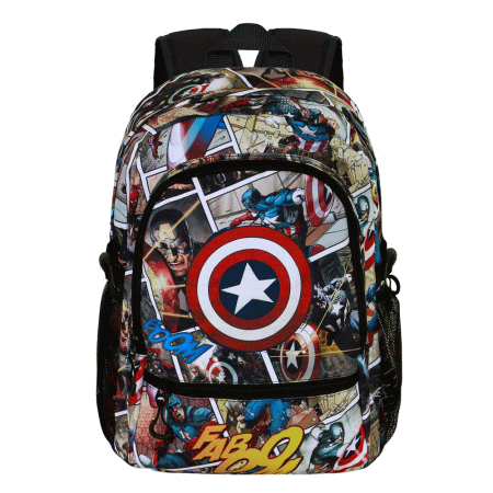 Marvel Capitão América Comic Mochila Fight FAN 2.2, Multicolorido ( Imagem 2 de 4 ) - Preview