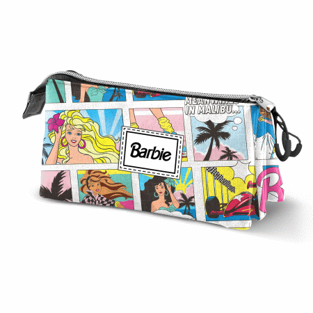 Barbie Comic Estojo Triplo, Multicolorido ( Imagem 2 de 2 ) - Preview