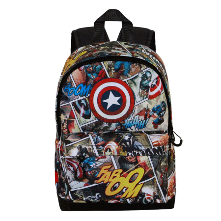 Marvel Capitão América Comic Mochila Pequena HS FAN, Multicolorido ( Imagem 2 de 4 ) - Preview