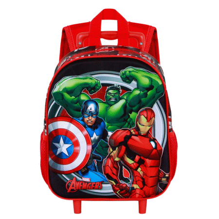 Marvel Os Vingadores Almighty Mochila 3D com Rodas Pequena, Vermelha ( Imagem 4 de 5 ) - Preview