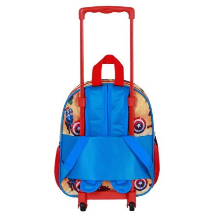 Marvel Os Vingadores Attack Mochila 3D com Rodas Pequena, Vermelha ( Imagem 4 de 5 ) - Preview