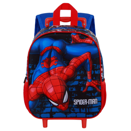 Marvel Homem-Aranha Wall Mochila 3D com Rodas Pequena, Vermelha ( Imagem 4 de 5 ) - Preview