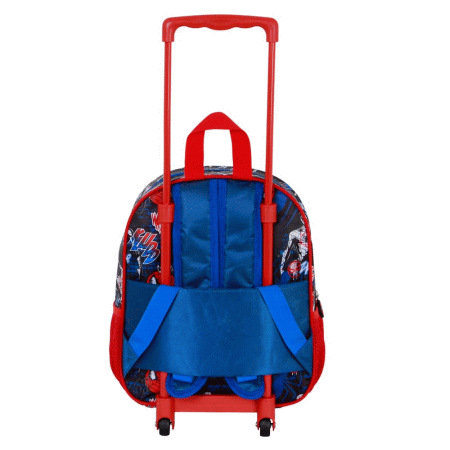 Marvel Homem-Aranha Wall Mochila 3D com Rodas Pequena, Vermelha ( Imagem 2 de 5 ) - Preview