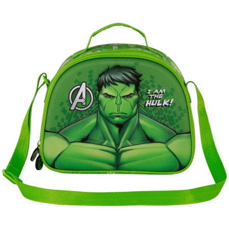 Marvel Hulk Rage Lancheira 3D, Verde ( Imagem 2 de 3 ) - Preview