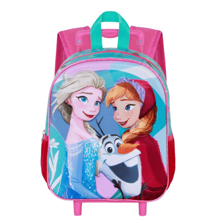 Disney Frozen 2 Family Mochila 3D com Rodas Pequena, Azul ( Imagem 4 de 5 ) - Preview