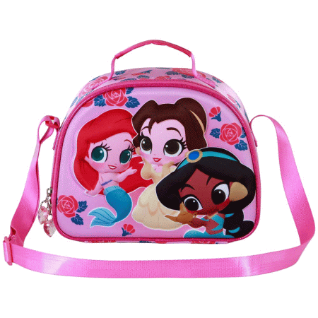Disney Princesas Flowers Lancheira 3D, Rosa ( Imagem 2 de 3 ) - Preview