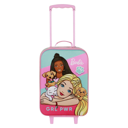 Barbie Pets Mala Trolley Soft 3D, Rosa ( Imagem 2 de 4 ) - Preview