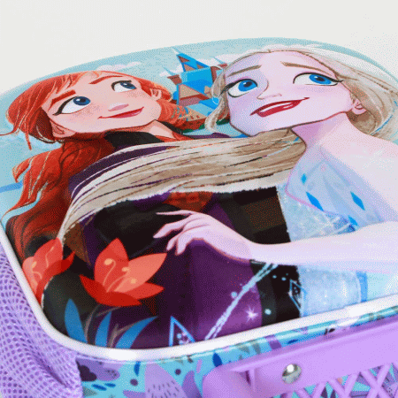 Disney Frozen 2 Spring Mochila 3D com Rodas Pequena, Azul ( Imagem 2 de 5 ) - Preview