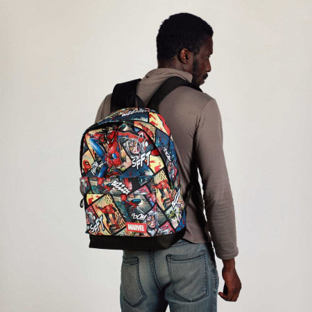 Marvel Homem-Aranha Panels Mochila HS FAN 2.2, Multicolorido ( Imagem 2 de 5 ) - Preview