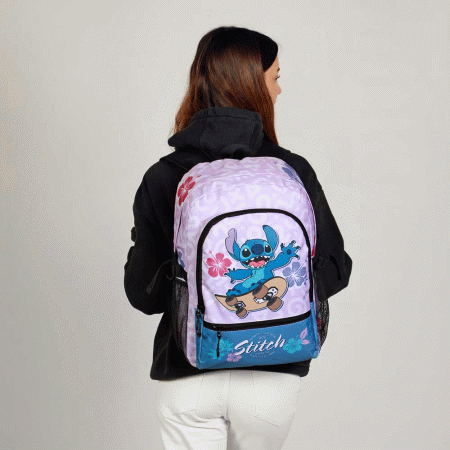 Disney Lilo e Stitch Skate Mochila Fight FAN 2.2, Lilás ( Imagem 2 de 5 ) - Preview