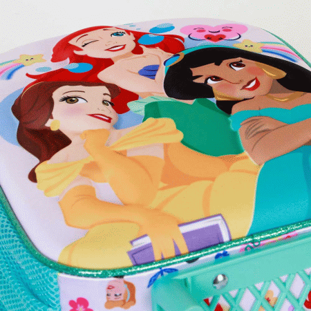 Disney Princesas Rainbows Mochila 3D com Rodas Pequena, Multicolorido ( Imagem 2 de 5 ) - Preview