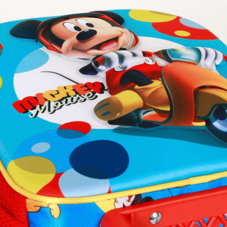 Disney Mickey Mouse Scooter Mochila 3D com Rodas Pequena, Azul ( Imagem 3 de 5 ) - Preview