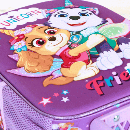 Paw Patrol Magic Mochila 3D com Rodas Pequena, Lilás ( Imagem 2 de 5 ) - Preview