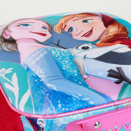 Disney Frozen 2 Family Mochila 3D com Rodas Pequena, Azul ( Imagem 2 de 5 ) - Preview