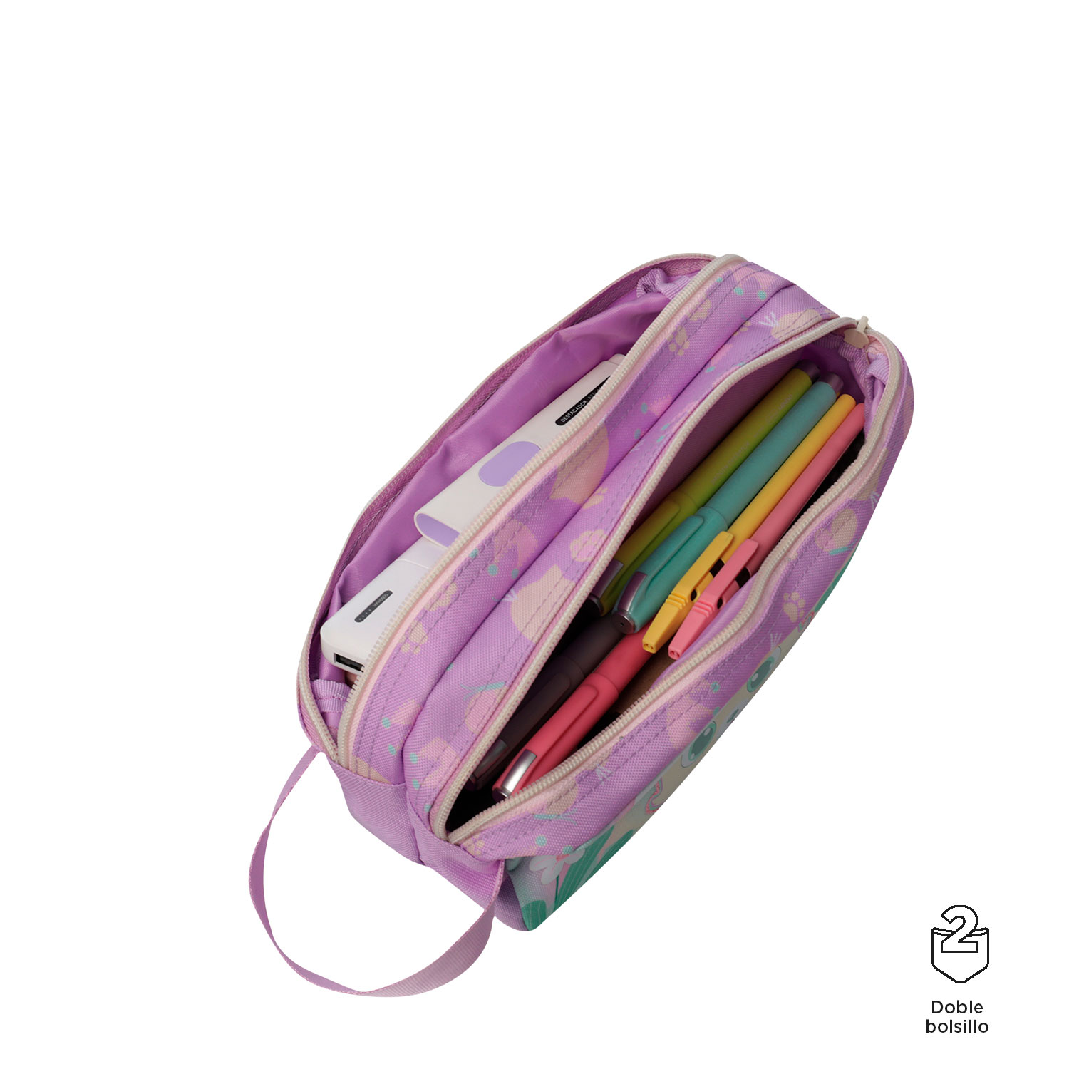 Estojo Escolar Totto Queen Cat 2025 Duplo Aj52Qct00125101K5L ( Imagem 2 de 3 ) - Preview