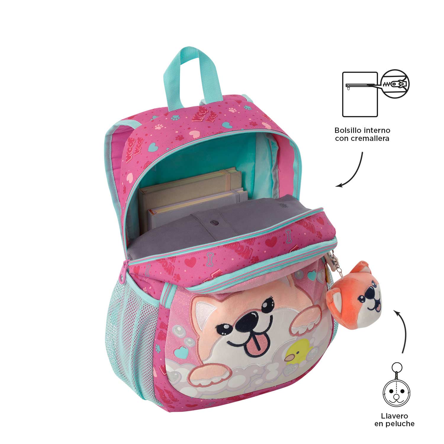 Mochila Totto Doggy Love 2025 40,5X29X11Cm Mj04Dgl00225101K6M ( Imagem 4 de 4 ) - Preview