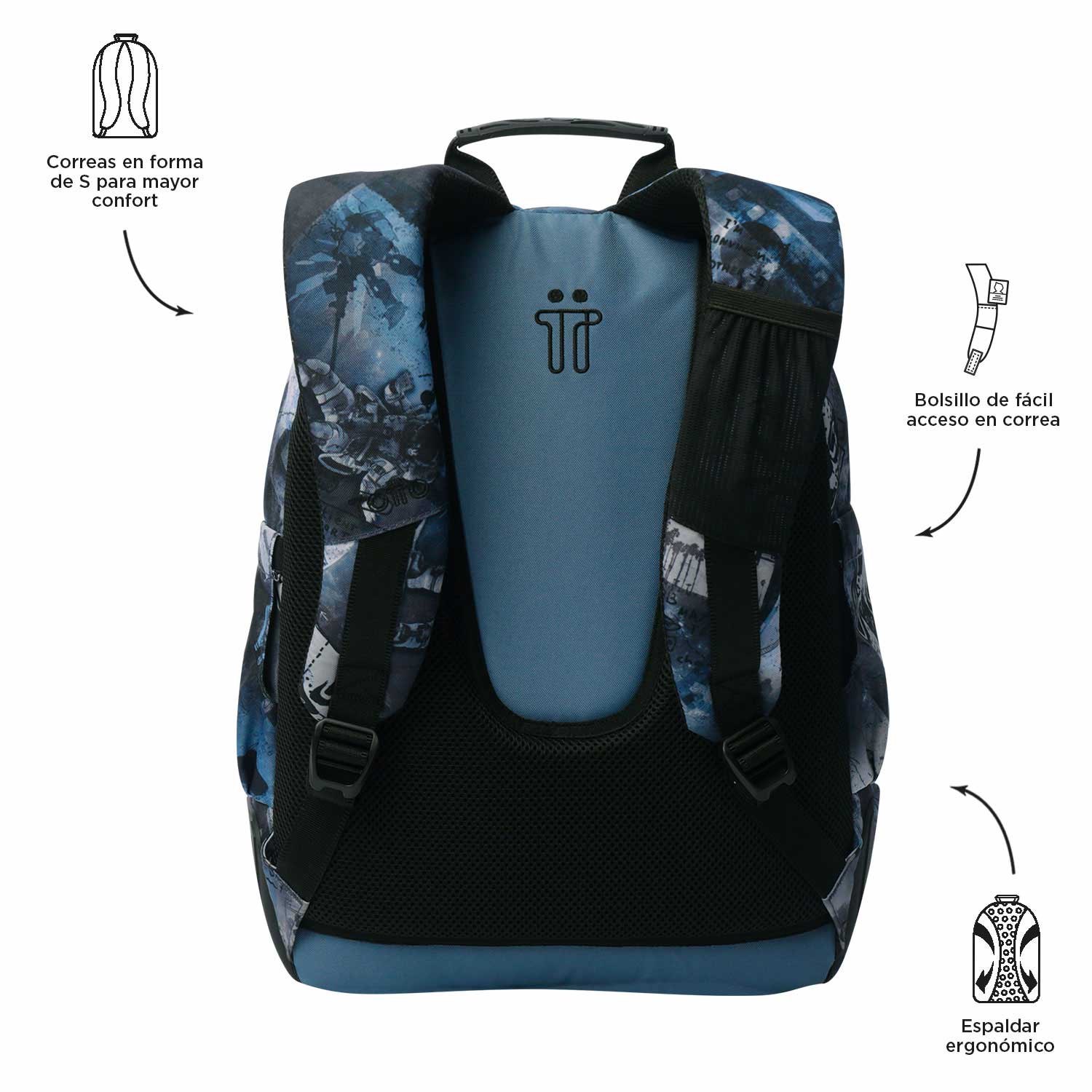 Mochila Totto Rayol 0G6 2025 44X33X13,5Cm Ma04Eco0022516N0G6 ( Imagem 3 de 4 ) - Preview