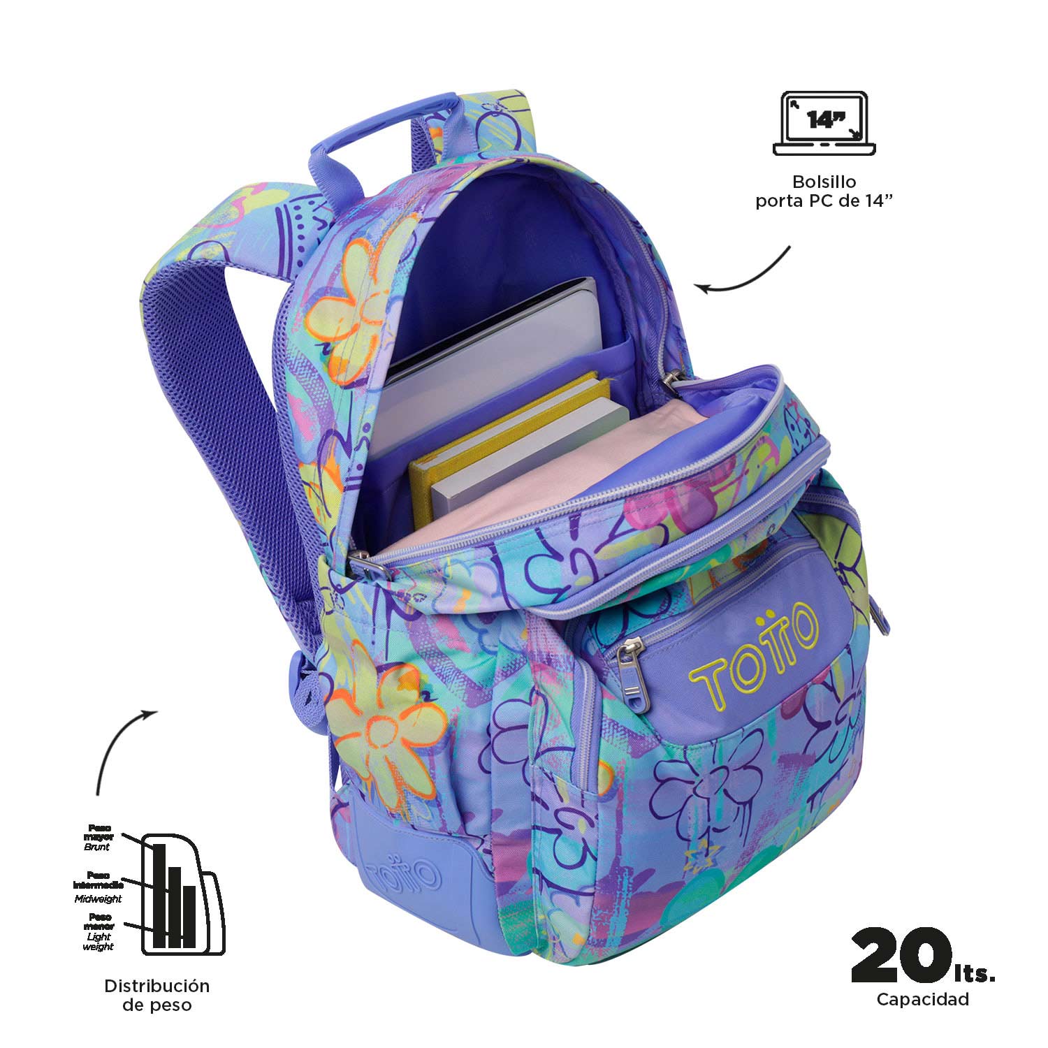 Mochila Totto Rayol 5Q8 2025 44X33X13,5Cm Ma04Eco0022516N5Q8 ( Imagem 4 de 4 ) - Preview