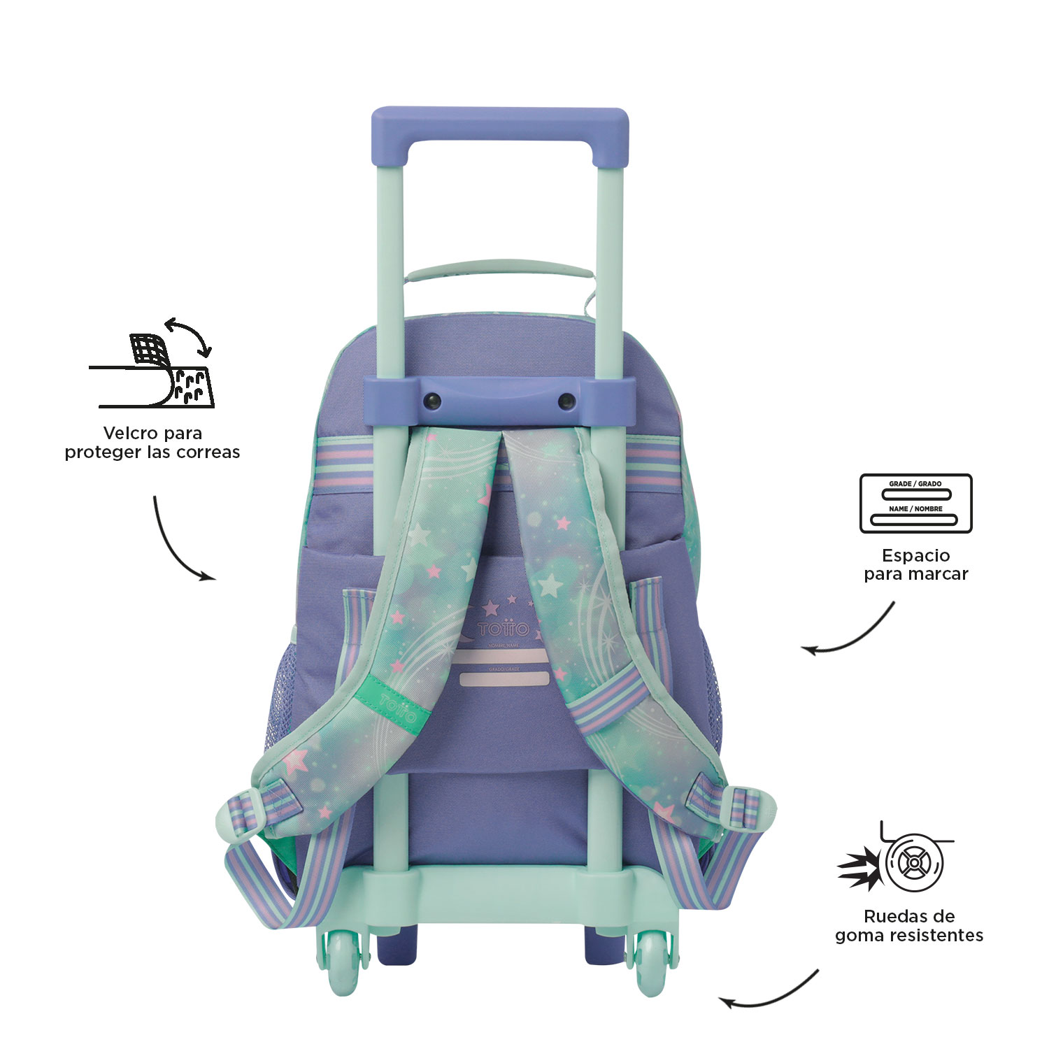 Mochila Trolley Totto Magic Dreams 2025 41,5X29,5X19Cm Mj03Mgd00525106Djm ( Imagem 3 de 4 ) - Preview