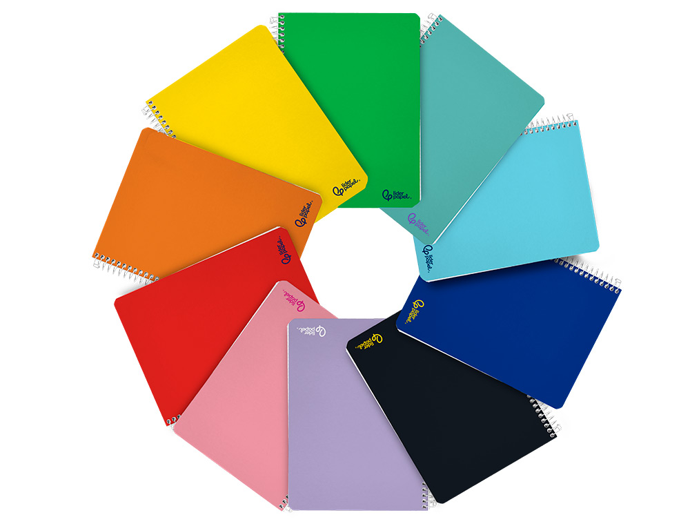 Caderno espiral liderpapel din a5 smart capa suave 80 f 75 gr quadricula 5mm com margem cores sortidas ( Imagem 2 de 8 ) - Preview