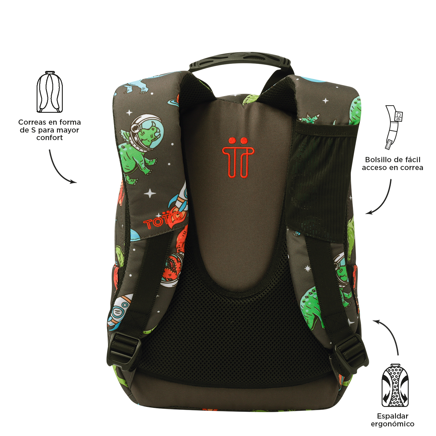 MOCHILA ESCOLAR TOTTO 6 E 7 ANOS GOMMAS 1WE ( Imagem 4 de 4 ) - Preview