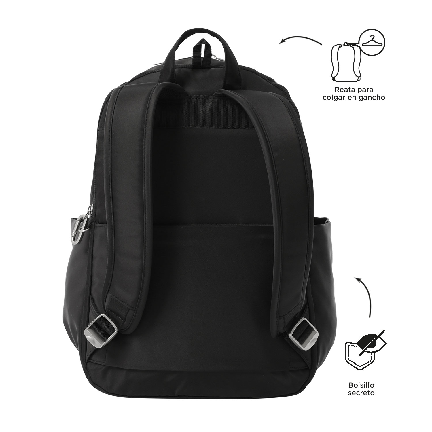 MOCHILA FEMININA TOTTO P/PORTÁTIL 14" ADELAIDE 1 N01 ( Imagem 4 de 4 ) - Preview