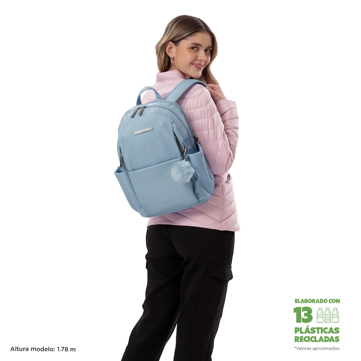MOCHILA FEMININA TOTTO P/PORTÁTIL 14" ADELAIDE 1 Z80 ( Imagem 2 de 4 ) - Preview
