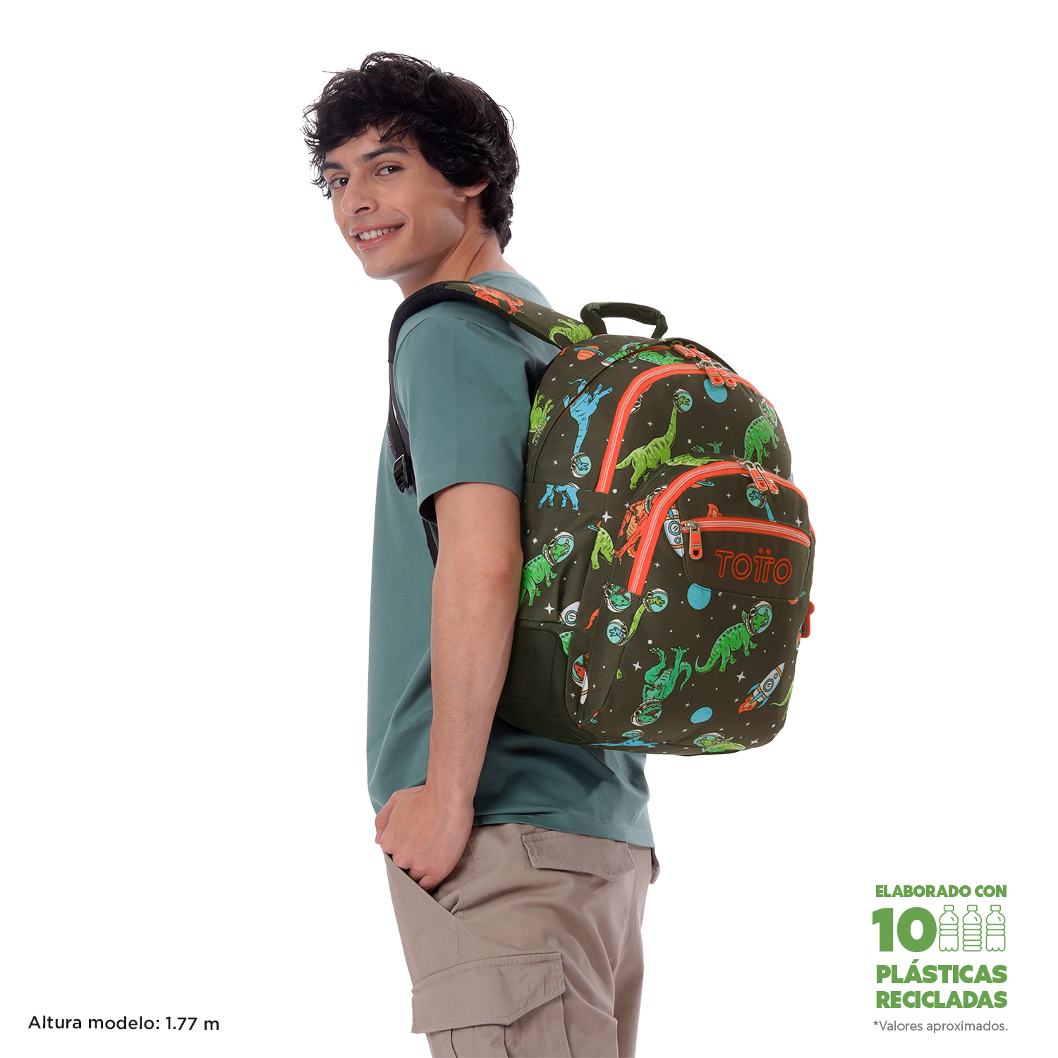 MOCHILA ESCOLAR TOTTO 8 A 12 ANOS RAYOL 1WE ( Imagem 2 de 4 ) - Preview