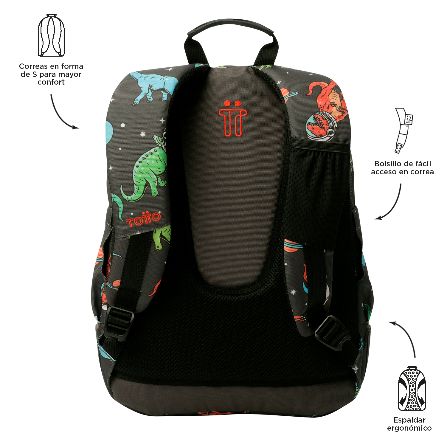 MOCHILA ESCOLAR TOTTO 8 A 12 ANOS RAYOL 1WE ( Imagem 4 de 4 ) - Preview