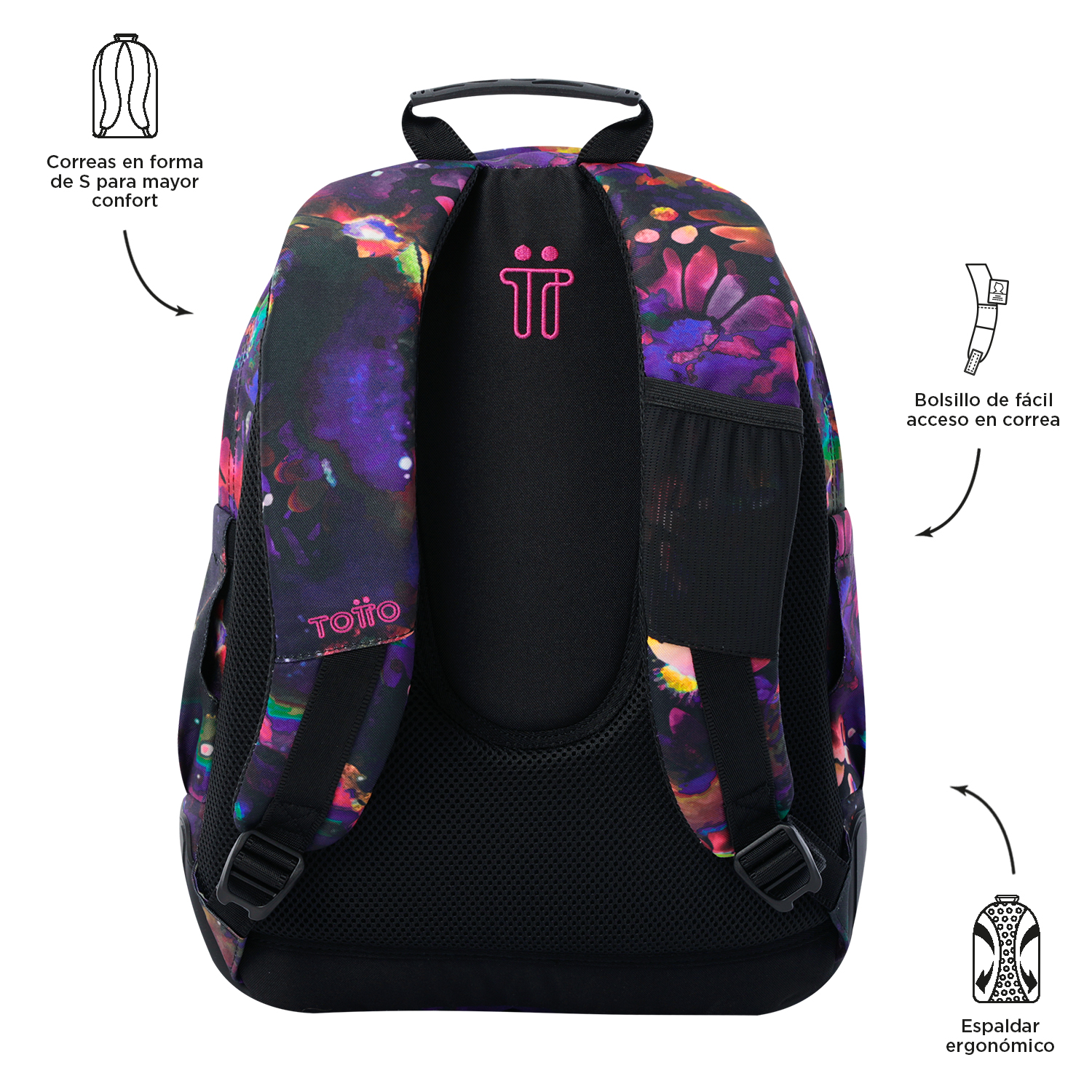 MOCHILA ESCOLAR TOTTO RAYOL 5Q5  44 x 33 x 13,5 cm ( Imagem 4 de 4 ) - Preview