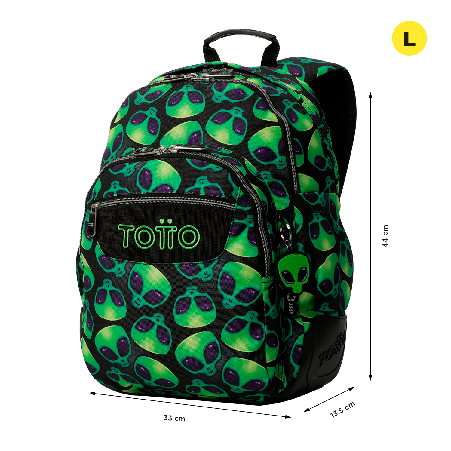 MOCHILA ESCOLAR TOTTO RAYOL 6DS 44 x 33 x 13,5 cm ( Imagem 3 de 4 ) - Preview