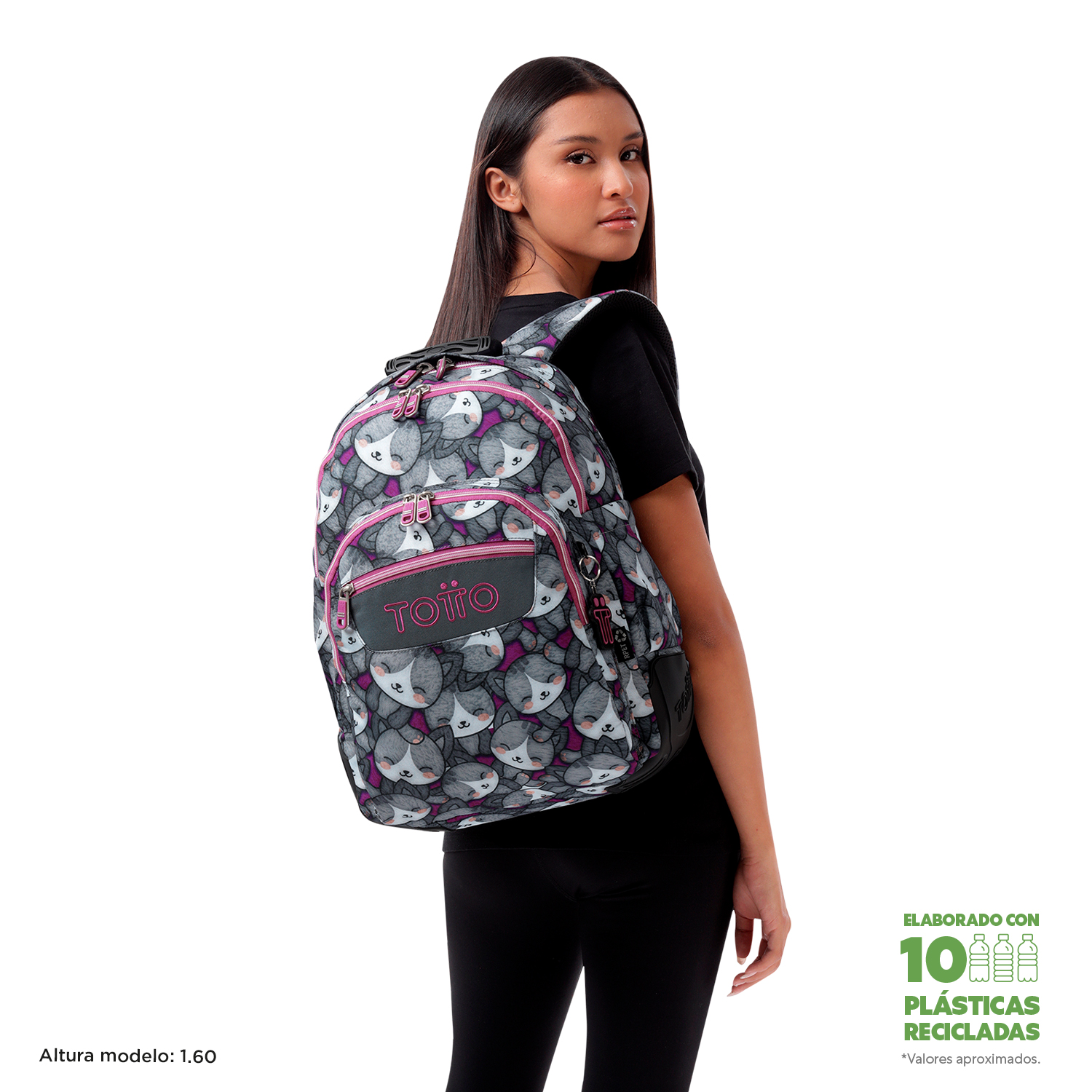 MOCHILA ESCOLAR TOTTO RAYOL 7YI  44 x 33 x 13,5 cm ( Imagem 2 de 4 ) - Preview