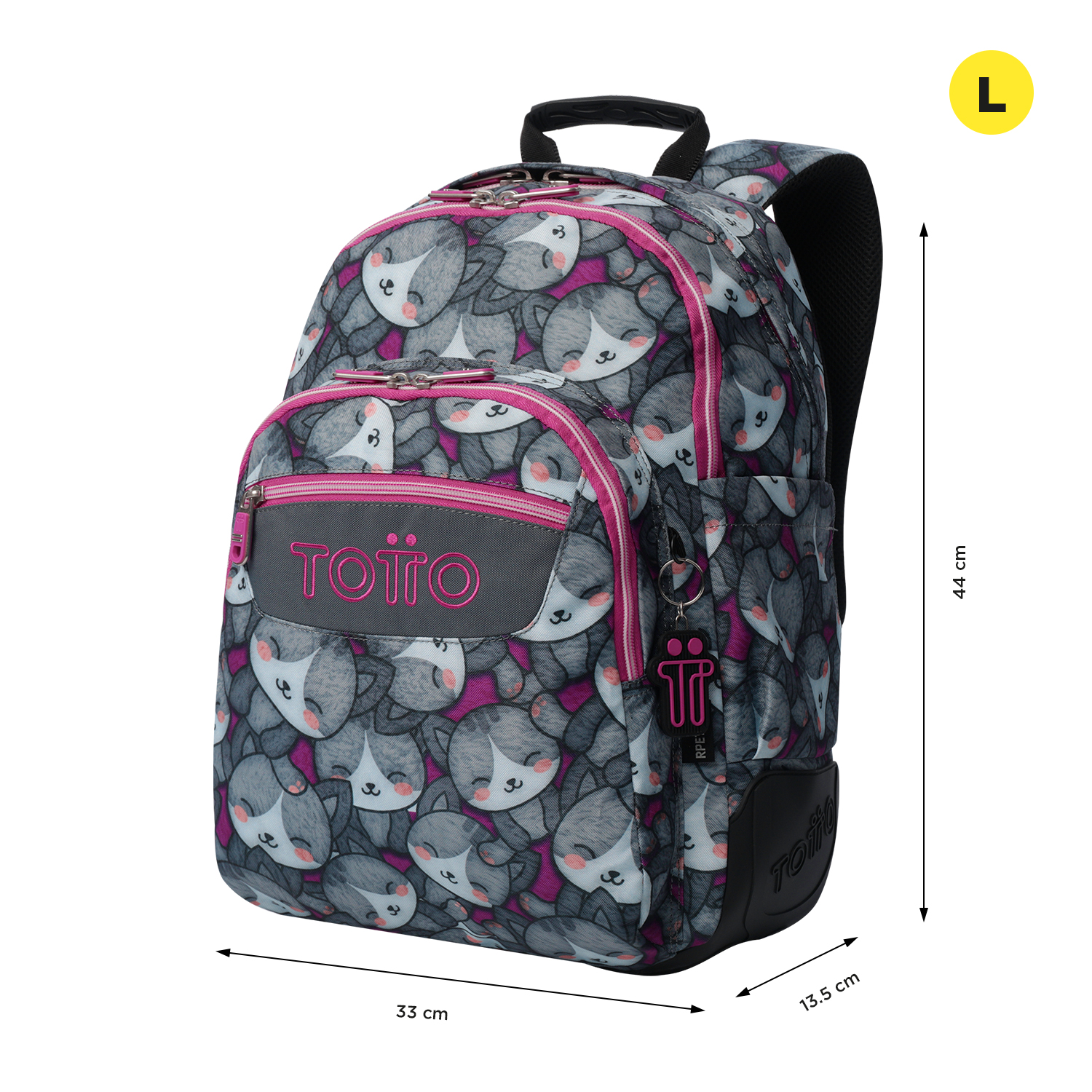 MOCHILA ESCOLAR TOTTO RAYOL 7YI  44 x 33 x 13,5 cm ( Imagem 3 de 4 ) - Preview