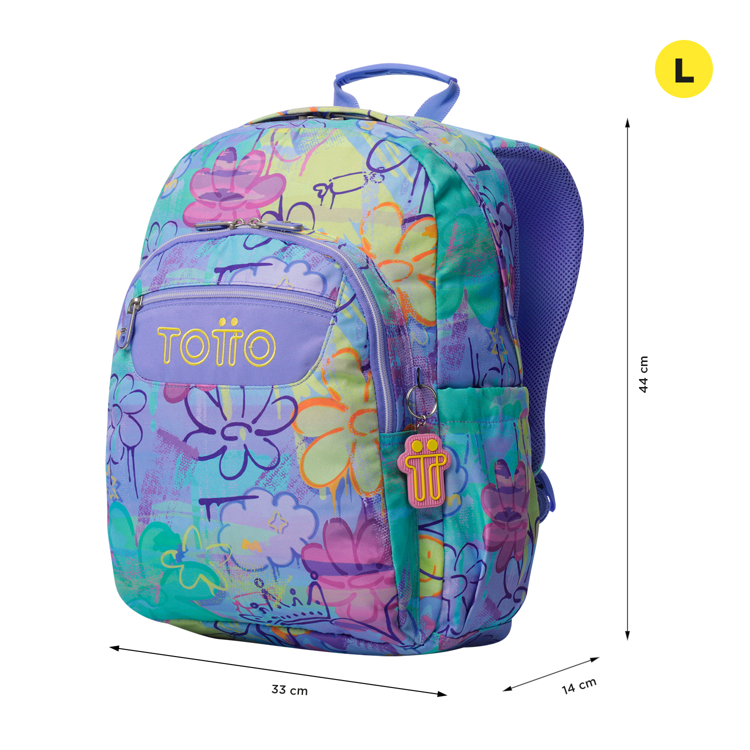 TOTTO SCHOOL BACKPACK 8 TO 12 YEARS OLD ACUARELES 5Q8 ( Imagem 3 de 4 ) - Preview