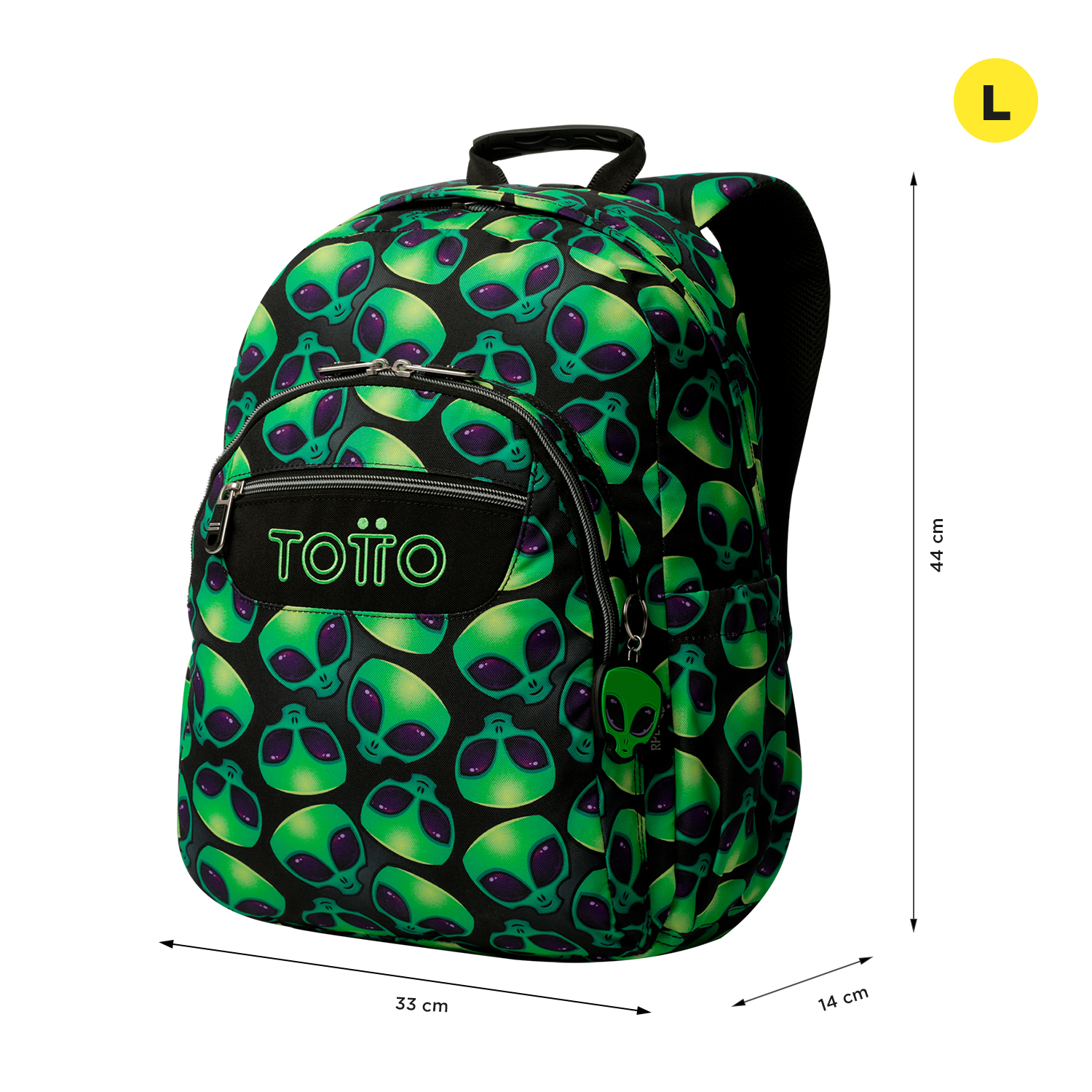 MOCHILA ESCOLAR TOTTO 8 A 12 ANOS ACUARELES 6DS ( Imagem 3 de 4 ) - Preview